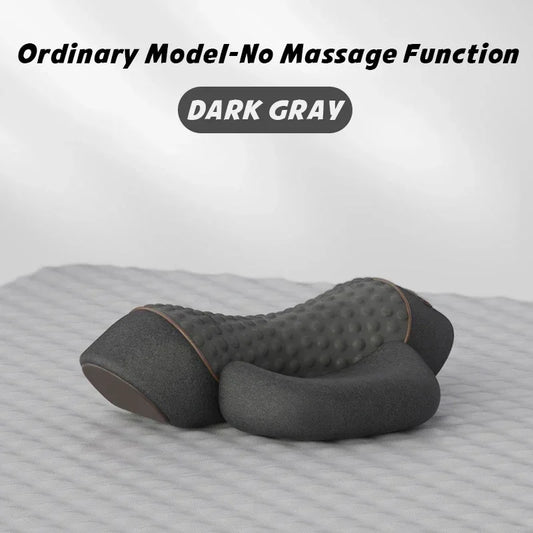 Electric Massager Cervical Pillow Hot Compress Vibration Massage Neck Traction Relax Sleeping Pillow Spine Support Normal